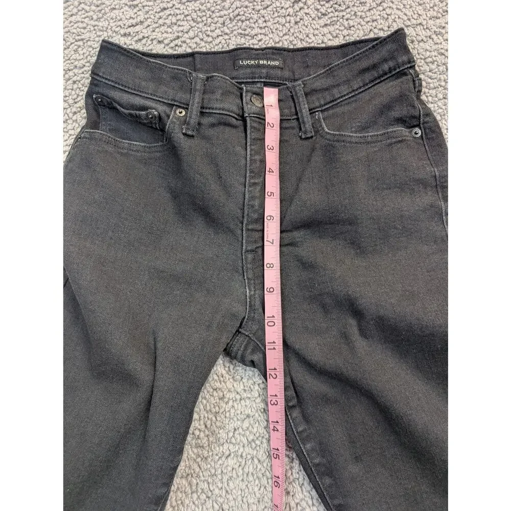 Lucky Brand Jeans Women's Size 10 Black Bridgette High Rise Skinny (0619)